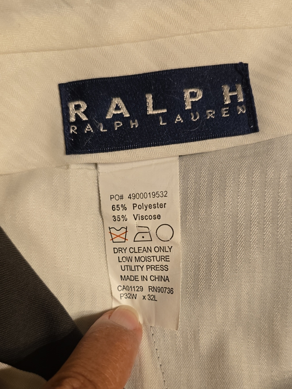 Ralph Lauren Men’s grey Dress Pants - Classic Tailored Look